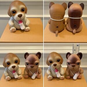 Little Live Pets Puppy Love Beagle & French Bulldog Interactive Dogs w/ Bottles